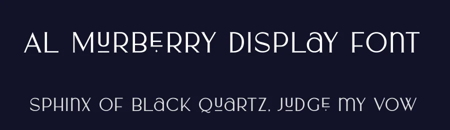 AL Murberry Display Font by Aluyeah Studio — Display Font — thumbnail 2