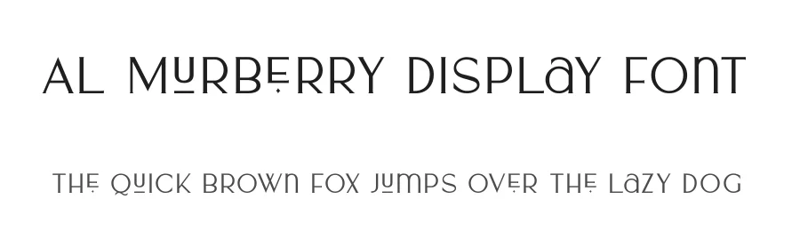 AL Murberry Display Font by Aluyeah Studio — Display Font