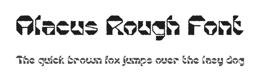Alacus Rough Font by craftsupplyco — Display Font