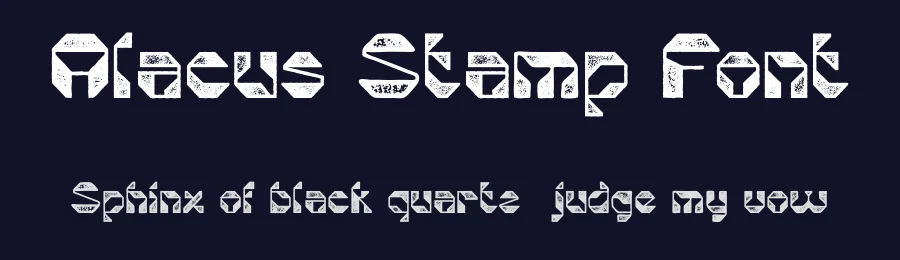 Alacus Stamp Font by craftsupplyco — Display Font — thumbnail 2