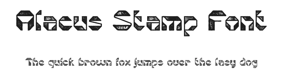Alacus Stamp Font by craftsupplyco — Display Font