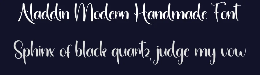 Aladdin Modern Handmade Font by inermediaSTUDIO — Script Handwritten Font — thumbnail 2