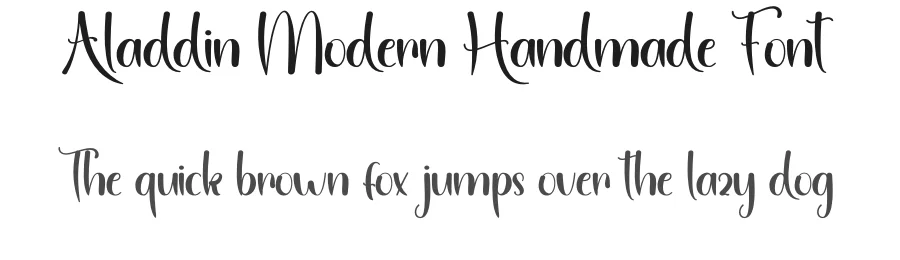 Aladdin Modern Handmade Font by inermediaSTUDIO — Script Handwritten Font