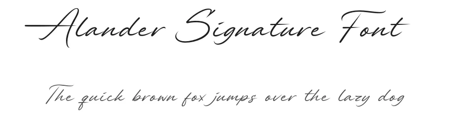 Alander Signature Font by Letteralle Studio — Script Handwritten Font