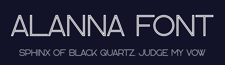 Alanna Font by vpcreativeshop — Display Font — thumbnail 2
