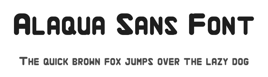 Alaqua Sans Font by edricstudio — Sans Serif Font