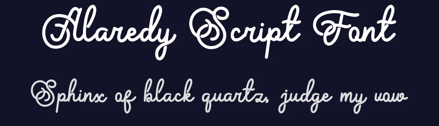 Alaredy Script Font by Denustudios — Decorative Font — thumbnail 2