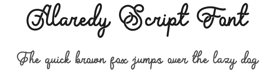 Alaredy Script Font by Denustudios — Decorative Font