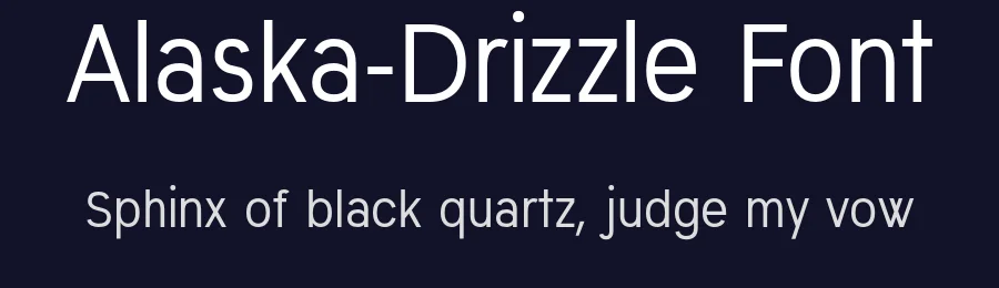 Alaska-Drizzle Font by Roningermany22 — Sans Serif Font — thumbnail 2