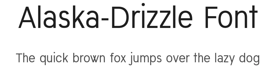 Alaska-Drizzle Font by Roningermany22 — Sans Serif Font