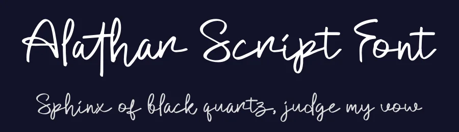 Alathar Script Font by Denustudios — Script Handwritten Font — thumbnail 2