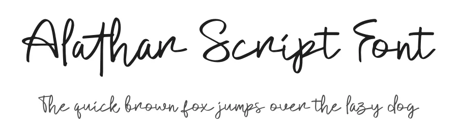 Alathar Script Font by Denustudios — Script Handwritten Font