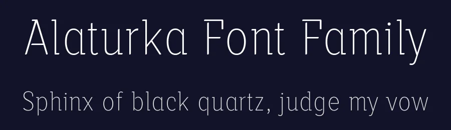 Alaturka Font Family by Bülent Yüksel — Sans Serif Font — thumbnail 2