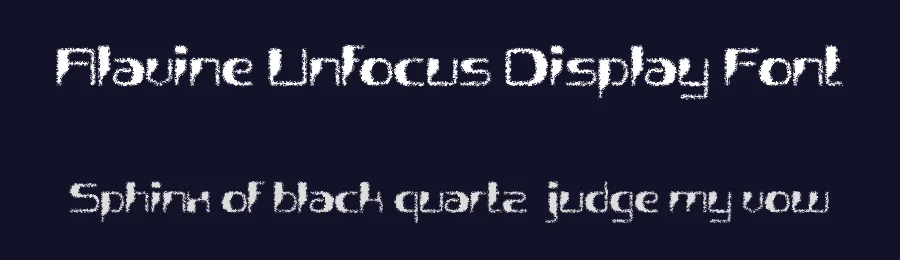 Alavine Unfocus Display Font by craftsupplyco — Display Font — thumbnail 2