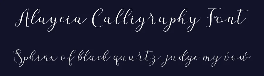 Alaycia Calligraphy Font by letterfonts — Script Handwritten Font — thumbnail 2