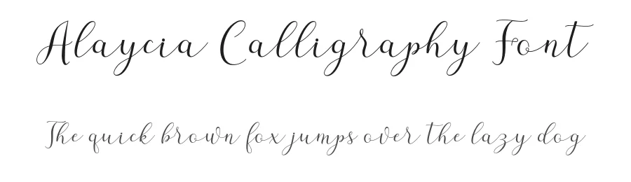 Alaycia Calligraphy Font by letterfonts — Script Handwritten Font