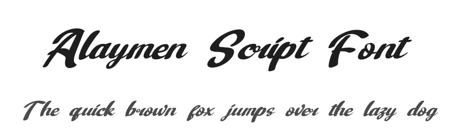 Alaymen Script Font by twinletter — Script Handwritten Font