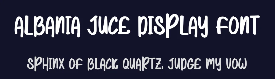 Albania Juce Display Font by levincreative — Display Font — thumbnail 2