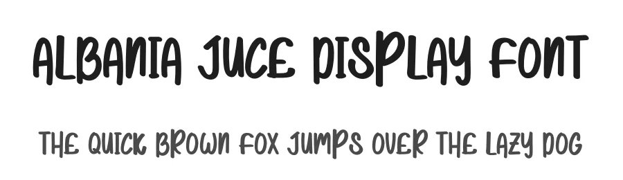 Albania Juce Display Font by levincreative — Display Font
