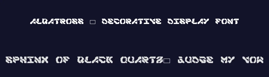 Albatross – Decorative Display Font by albabilham — Display Font — thumbnail 2