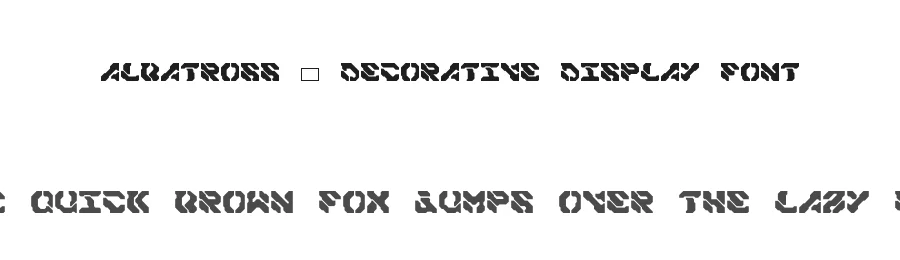 Albatross โ Decorative Display Font by albabilham โ Display Font