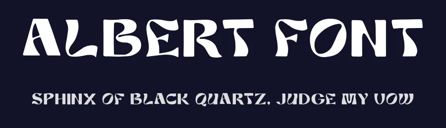 Albert Font by Bellinghamtype Foundry — Display Font — thumbnail 2