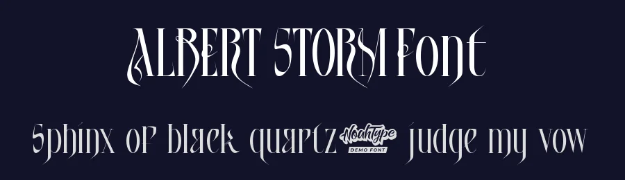 Albert Storm Font by noahtype — Display Font — thumbnail 2