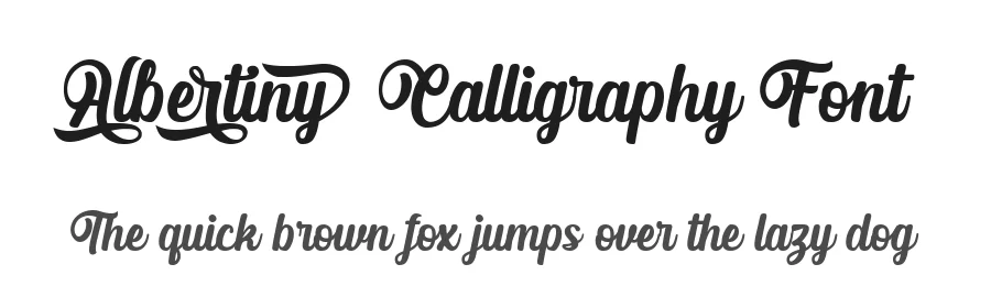 Albertiny Calligraphy Font by nurfdesigns — Script Handwritten Font