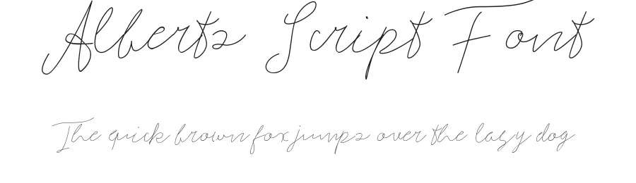 Alberts Script Font by Typeface — Script Handwritten Font