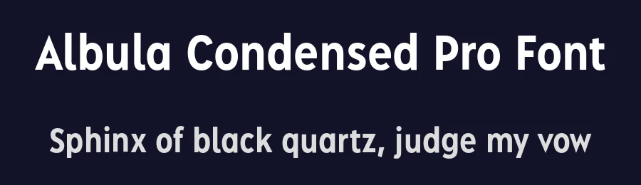 Albula Condensed Pro Font by Serpentype — Sans Serif Font — thumbnail 2