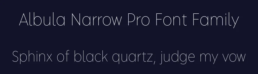 Albula Narrow Pro Font Family by Serpentype — Sans Serif Font — thumbnail 2