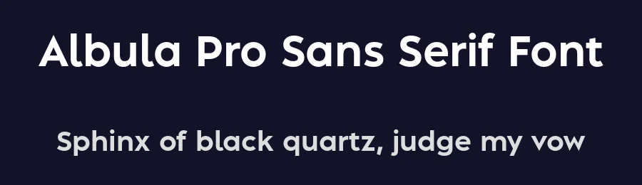 Albula Pro Sans Serif Font by Serpentype — Sans Serif Font — thumbnail 2