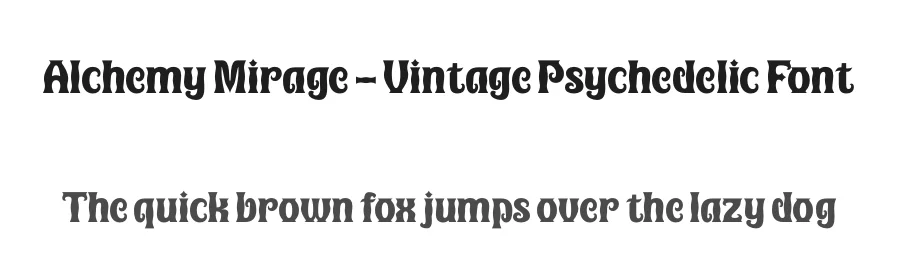 Alchemy Mirage – Vintage Psychedelic Font by timelesstype.co — Serif Font