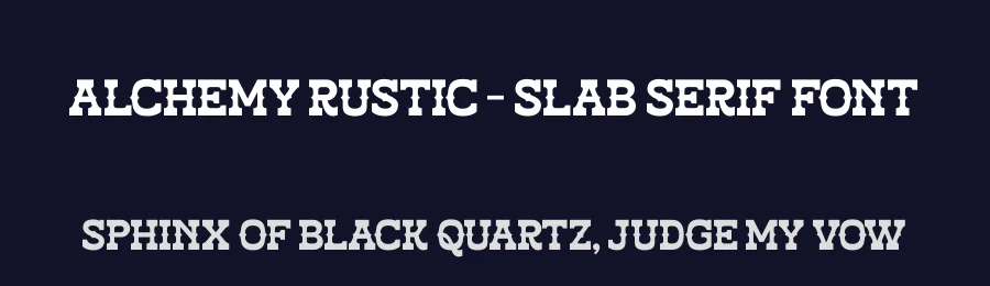Alchemy Rustic – Slab Serif Font by timelesstype.co — Display Font — thumbnail 2