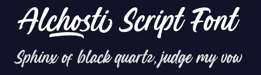 Alchosti Script Font by Hanzel Space — Script Handwritten Font — thumbnail 2