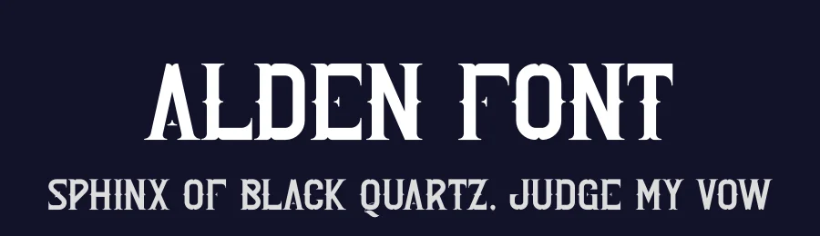 Alden Font by vpcreativeshop — Display Font — thumbnail 2