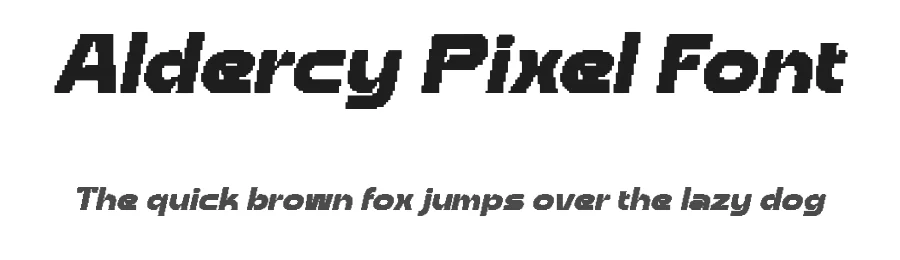 Aldercy Pixel Font by craftsupplyco — Display Font