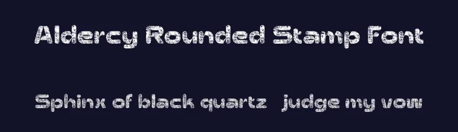 Aldercy Rounded Stamp Font by craftsupplyco — Sans Serif Font — thumbnail 2