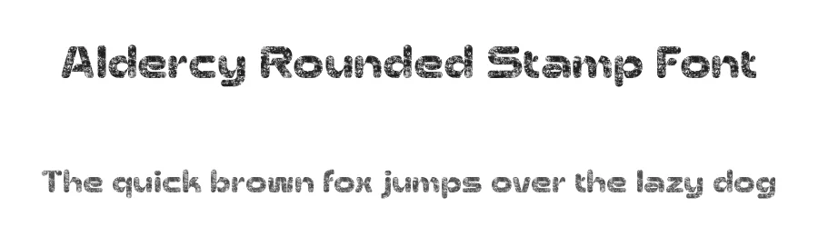 Aldercy Rounded Stamp Font by craftsupplyco — Sans Serif Font
