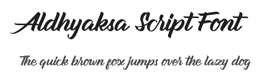 Aldhyaksa Script Font by Ketikata Studio — Script Handwritten Font