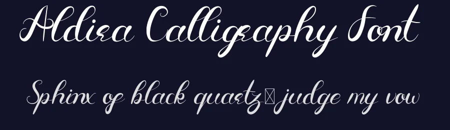 Aldira Calligraphy Font by edricstudio — Script Handwritten Font — thumbnail 2