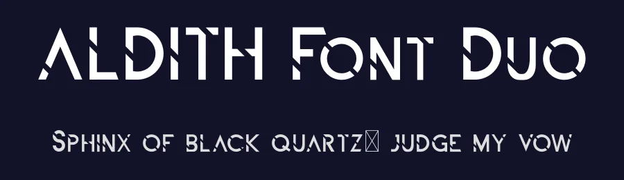 ALDITH Font Duo by edricstudio — Sans Serif Font — thumbnail 2