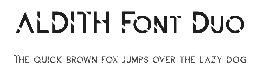 ALDITH Font Duo by edricstudio — Sans Serif Font
