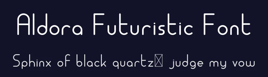 Aldora Futuristic Font by edricstudio — Display Font — thumbnail 2