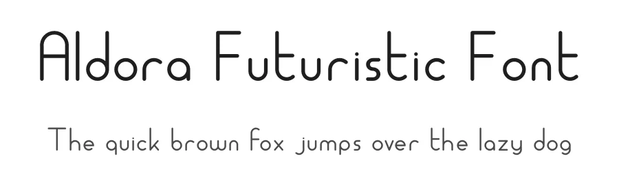 Aldora Futuristic Font by edricstudio — Display Font