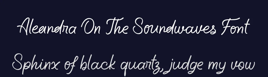 Aleandra On The Soundwaves Font by Letterhanna Studio — Script Handwritten Font — thumbnail 2