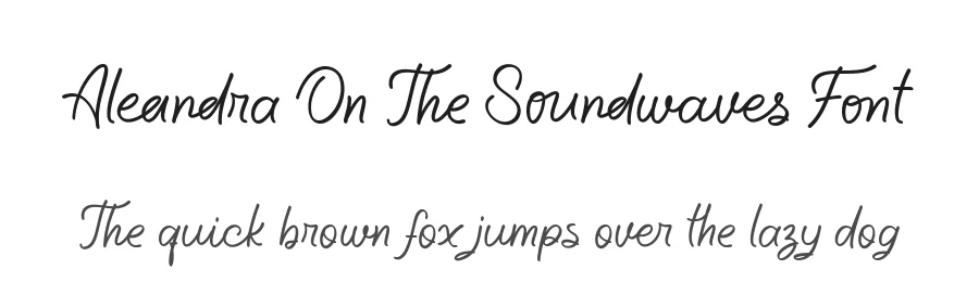 Aleandra On The Soundwaves Font by Letterhanna Studio — Script Handwritten Font