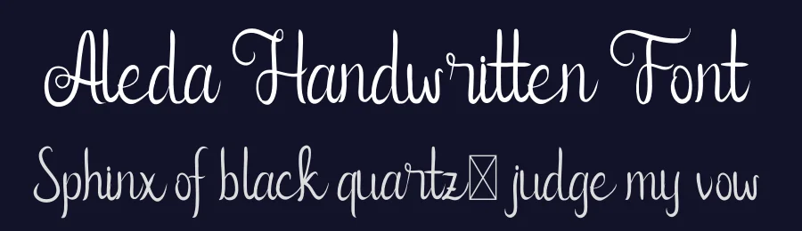 Aleda Handwritten Font by edricstudio — Script Handwritten Font — thumbnail 2