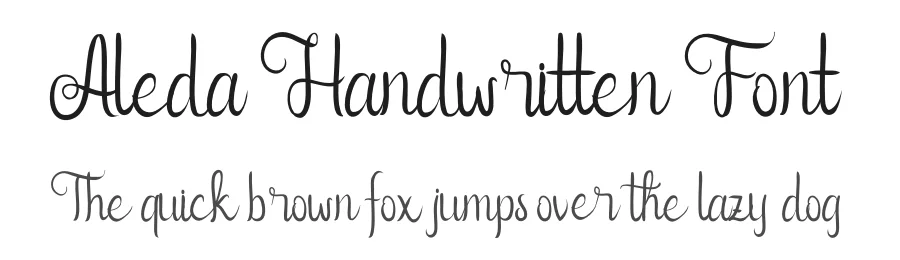 Aleda Handwritten Font by edricstudio — Script Handwritten Font