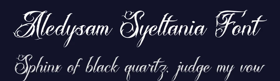 Aledysam Syeltania Font by Denustudios — Blackletter Font — thumbnail 2